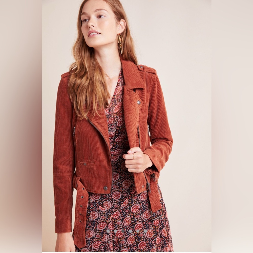 BLANK NYC - Anthropologie Martha Corduroy Belted Moto Jacket